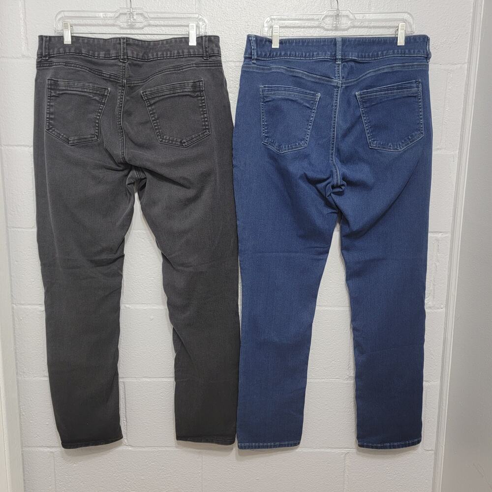 Lee Riders Midrise Skinny Jeans, Set of 2 pairs in size 18M - Picture 2 of 16